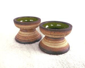 Vtg Brigitte Andrzejak Candle Holders